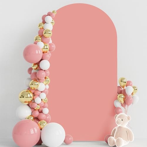 7.2FT Arch Backdrop Cover Dusty Rose Arch Covers Strethy Backdrop