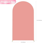 7.2FT Arch Backdrop Cover Dusty Rose Arch Covers Strethy Backdrop, alternate view 2