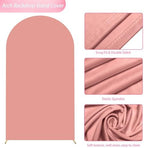 7.2FT Arch Backdrop Cover Dusty Rose Arch Covers Strethy Backdrop, alternate view 4