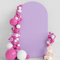 7.2FT Arch Backdrop Cover Lavender Arch Covers Stretchy Backdrop