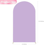 7.2FT Arch Backdrop Cover Lavender Arch Covers Stretchy Backdrop, alternate view 2