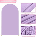 7.2FT Arch Backdrop Cover Lavender Arch Covers Stretchy Backdrop, alternate view 4