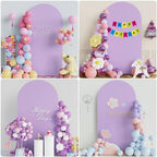 7.2FT Arch Backdrop Cover Lavender Arch Covers Stretchy Backdrop, alternate view 5