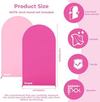 7.2FT Arch Backdrop Cover Light Pink & Rose One Piece Double Color in 7.2 FT in Light Pink and Rose Pink, alternate view 4