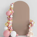 7.2FT Arch Backdrop Cover Nude Brown Arch Covers Stretchy Backdrop