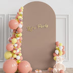 7.2FT Arch Backdrop Cover Nude Brown Arch Covers Stretchy Backdrop, alternate view 3