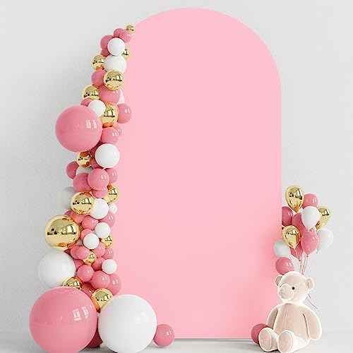 7.2FT Arch Backdrop Cover Pink Arch Covers Stretchy Backdrop