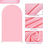 7.2FT Arch Backdrop Cover Pink Arch Covers Stretchy Backdrop, alternate view 4