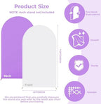 7.2FT Arch Backdrop Cover Purple and White One Piece Double Color in 7.2 FT in Purpel and White, alternate view 5