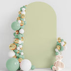 7.2FT Arch Backdrop Cover Sage Arch Covers Stretchy Backdrop