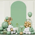 7.2FT Arch Backdrop Cover Sage Green Spandex Fitted Wedding Arch Backdrop in 4ftx7.2ft in Sage Green