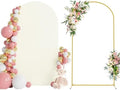 7.2FT Arch Backdrop Stand and Cover Set, Arch Stand with Ivory Cover
