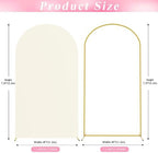 7.2FT Arch Backdrop Stand and Cover Set, Arch Stand with Ivory Cover, alternate view 3