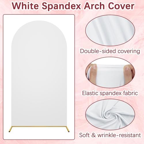 7.2FT Arch Backdrop Stand and Cover Set, Metal Balloon Arch Stand, alternate view 5