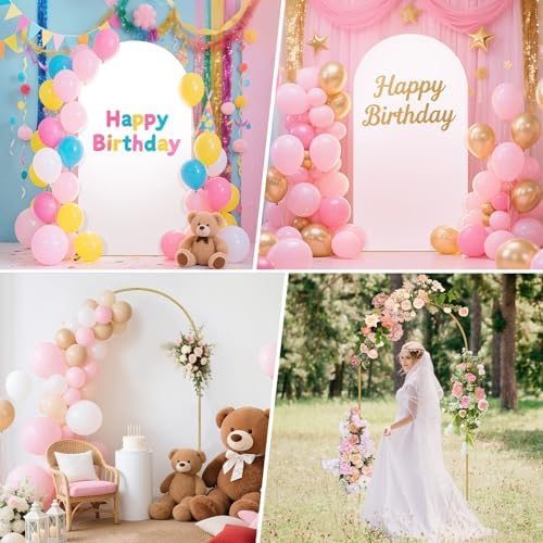 7.2FT Arch Backdrop Stand and Cover Set, Metal Balloon Arch Stand, alternate view 7
