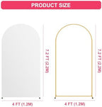 7.2FT Arch Backdrop Stand and White Cover Set, Balloon Arch Stand, alternate view 3