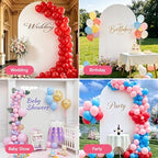 7.2FT Arch Backdrop Stand and White Cover Set, Balloon Arch Stand, alternate view 6