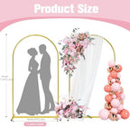 7.2FT Arch Backdrop Stand, Gold Metal Arch Stand Backdrop, alternate view 4