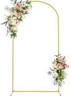 7.2FT Arch Backdrop Stand Gold Metal Wedding Arch Backdrop Stand