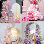 7.2FT Arch Backdrop Stand Gold Metal Wedding Arch Backdrop Stand, alternate view 6