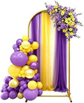 7.2FT Arch Backdrop Stand, Gold Wedding Arch Stands for Party, Wedding Backdrop, Birthday, Baby Shower, Bridal