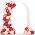 7.2FT Arch Backdrop White Cover(No Stand), Wedding Arch Backdrop Cover