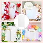 7.2FT Arch Backdrop White Cover(No Stand), Wedding Arch Backdrop Cover, alternate view 4