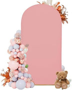 7.2FT Arch Covers, Light Pink Arch Backdrop Cover, Cover Only in 7.2FT in Light Pink