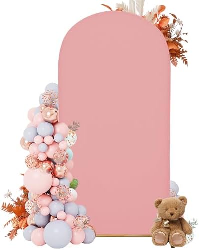 7.2FT Arch Covers, Light Pink Arch Backdrop Cover, Cover Only in 7.2FT in Light Pink