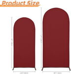 7.2FT Arch Covers, Red Arch Backdrop Cover, Cover Only in 7.2FT in Red, alternate view 2