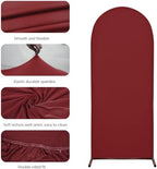 7.2FT Arch Covers, Red Arch Backdrop Cover, Cover Only in 7.2FT in Red, alternate view 3