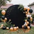 7.2FT Black Round Backdrop Cover, Circle Arch Backgound Stand Cover