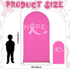 7.2ft Breast Cancer Awareness Decoration Pink Arch Backdrop Cover in 7.2 ft in Breast Cancer, alternate view 2