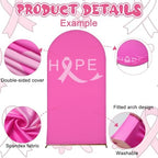 7.2ft Breast Cancer Awareness Decoration Pink Arch Backdrop Cover in 7.2 ft in Breast Cancer, alternate view 4