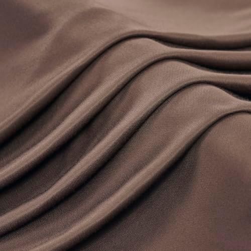 7.2FT Brown Arch Backdrop Cover Spandex Fitted Chiara Round Top Event Decor in 7.2FT in Brown, alternate view 5