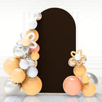 7.2Ft Brown Wedding Arch Backdrop Cover for Party Deco in 7.2 FT in Brown