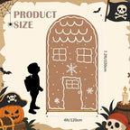 7.2ft Christmas Party Decor Gingerbread House Backdrop Arch Cover in 7.2 ft in Gingerbread House, alternate view 3