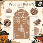 7.2ft Christmas Party Decor Gingerbread House Backdrop Arch Cover in 7.2 ft in Gingerbread House, alternate view 4