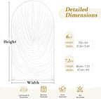 7.2ft Draped Arch Covers Ivory Wedding Arch Backdrop Cover Arch Covers Stretchy Backdrop Ivory Photo Booth, alternate view 7