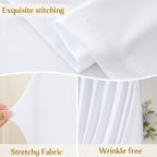 7.2ft Draped Arch Covers White Wedding Arch Backdrop Cover Arch Covers Stretchy Backdrop White Photo Booth, alternate view 5