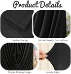 7.2FT Elegant Draped Arch Cover, Black Wedding Arch Backdrop Cover, Ruched Backdrop Cover for Wedding, Birthday, alternate