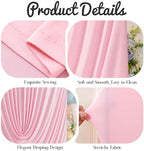 7.2FT Elegant Draped Arch Cover, Pink Wedding Arch Backdrop Cover, Stretchy Backdrop Arch Cover for Wedding, alternate view 6