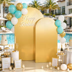 7.2FT Gold Arch Backdrop Cover, Sequin Chiara Arch Cover in 7.2ft in Gold, alternate view 4