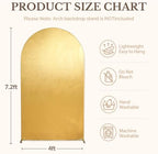 7.2FT Gold Arch Backdrop Cover, Sequin Chiara Arch Cover in 7.2ft in Gold, alternate view 7