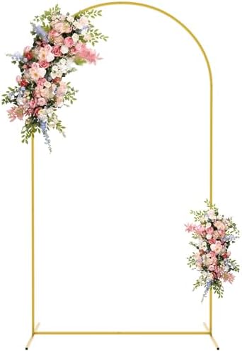 7.2FT Gold Metal Arch Backdrop Stand Wedding Balloon Background