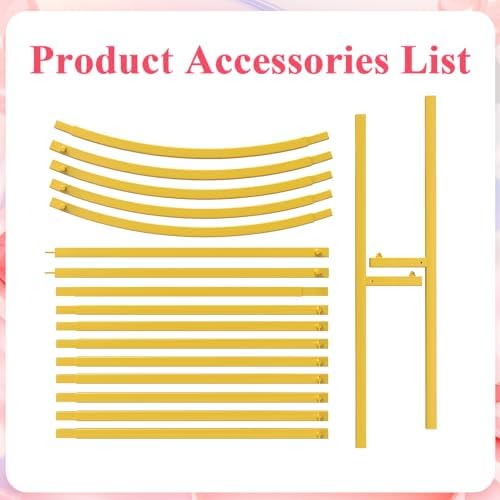7.2FT Gold Metal Arch Backdrop Stand Wedding Balloon Background, alternate view 5