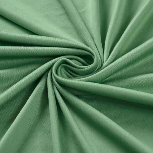 7.2FT Green Arch Backdrop Cover Spandex Fitted Chiara Round Top Event Decor in 7.2FT in Green, alternate view 6