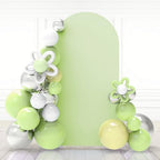 7.2Ft Green Wedding Arch Backdrop Cover for Party Deco in 7.2 FT in Green