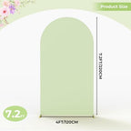 7.2Ft Green Wedding Arch Backdrop Cover for Party Deco in 7.2 FT in Green, alternate view 4