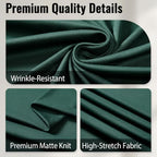7.2FT Hunter Green Arch Backdrop Cover Spandex Fitted Round Top Event Decor in 7.2FT in Hunter Green, alternate view 3